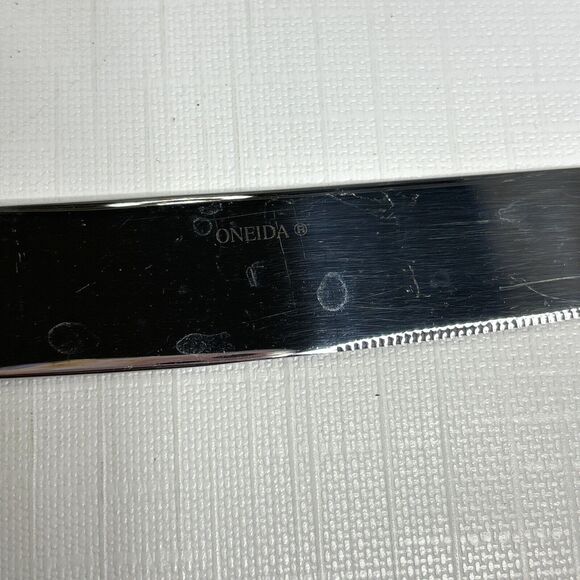 Oneida Dylan Solid Dinner Knifes Set 4 Stainless Gourmet Collection Flatware Vtg - Picture 3 of 3